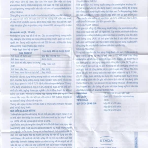 Thuốc Amlodipine Stada 5mg Cap điều trị tăng huyết áp, đau thắt ngực (3 vỉ x 10 viên)