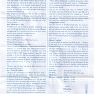 Thuốc Amlodipine Stada 10mg Tab điều trị tăng huyết áp, đau thắt ngực (10 vỉ x 14 viên)