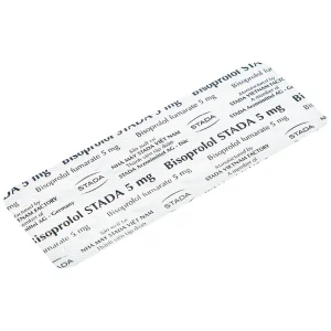 Thuốc Bisoprolol Stada 5mg điều trị tăng huyết áp, đau thắt ngực mạn tính ổn định (3 vỉ x 10 viên)