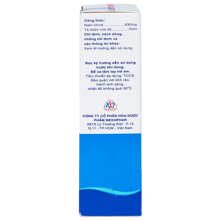 Thuốc xịt mũi Nasolspray Mekophar làm sạch và thông mũi, họng (70ml)
