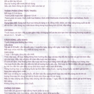 Dung dịch thụt trực tràng Epirosa Enfants Lainco giảm triệu chứng táo bón (6 tuýp x 2.5ml)