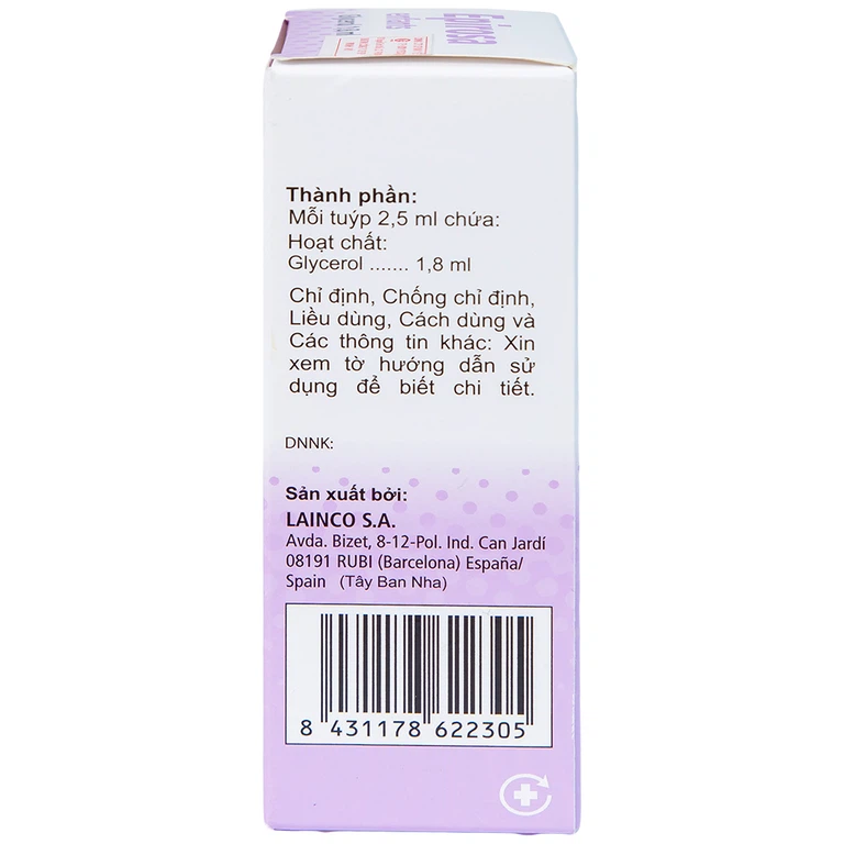 Dung dịch thụt trực tràng Epirosa Enfants Lainco giảm triệu chứng táo bón (6 tuýp x 2.5ml)