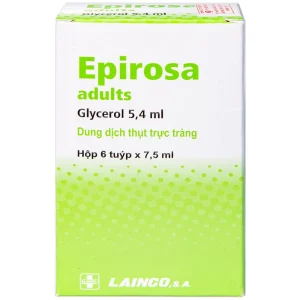 Dung dịch thụt trực tràng Epirosa Adults Lainco giảm triệu chứng táo bón (6 tuýp x 7.5ml)