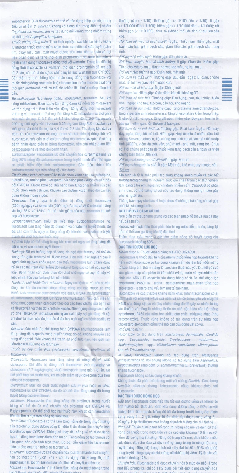 Thuốc Fluconazole Stada 150mg điều trị nhiễm nấm (1 vỉ x 1 viên)