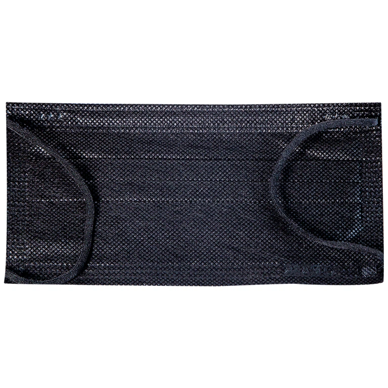 Khẩu trang y tế KJ Mask màu đen 4 lớp hỗ trợ ngăn khói, bụi, kháng khuẩn (50 cái)