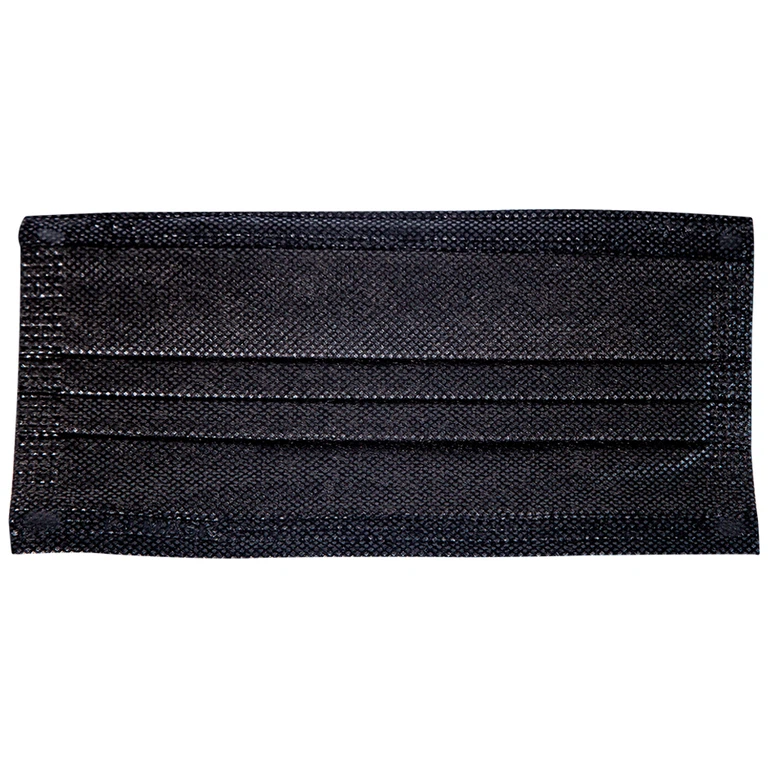 Khẩu trang y tế KJ Mask màu đen 4 lớp hỗ trợ ngăn khói, bụi, kháng khuẩn (50 cái)