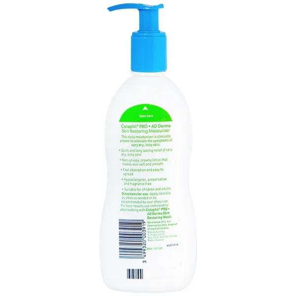 Sữa dưỡng thể Cetaphil Pro Ad Derma Skin Restoring Moisturizer dành cho da khô, da cơ địa (295ml)