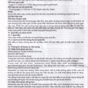 Thuốc Bidacin 50mg Bidiphar điều trị thoái hóa khớp hông hoặc gối (3 vỉ x 10 viên)