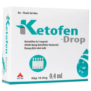 Thuốc nhỏ mắt Ketofen Drop 0.4ml CPC1HN điều trị các tình trạng viêm kết mạc cấp hay mãn tính (10 ống)