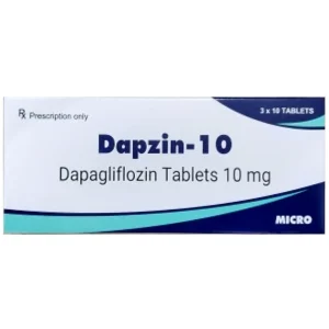 Thuốc Dapzin-10 Sohaco Micro điều trị đái tháo đường típ 2 (3 vỉ x 10 viên)