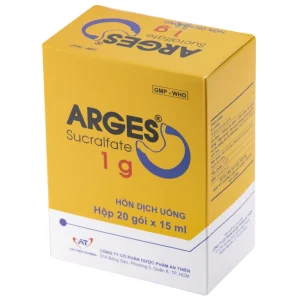 Thuốc Arges Sucralfate 1g An Thiên điều trị loét dạ dày - tá tràng, viêm dạ dày cấp tính (20 gói)