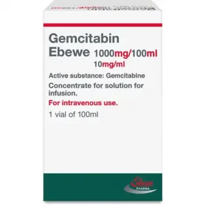 Thuốc Gemcitabin 1000mg/100ml Ebewe điều trị ung thư bàng quang, ung thư tuyến tụy