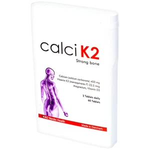 Viên uống Calci K2 Dao Nordic Health bổ sung canxi, chống loãng xương (60 viên)
