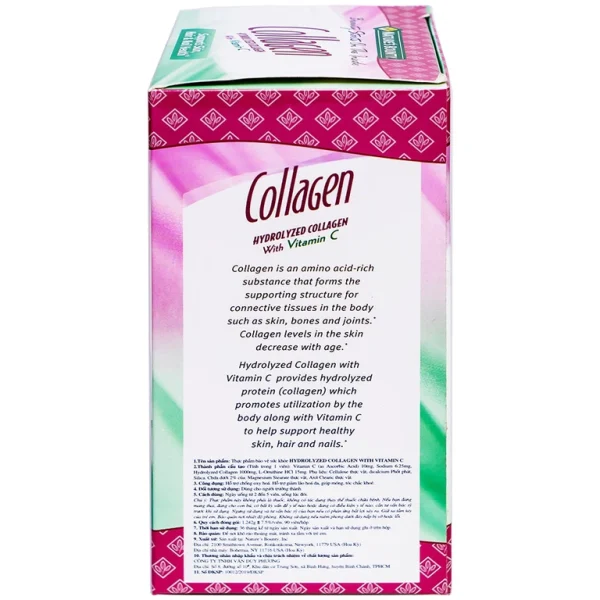 Thực phẩm bảo vệ sức khỏe Hydrolyzed Collagen With Vitamin C
