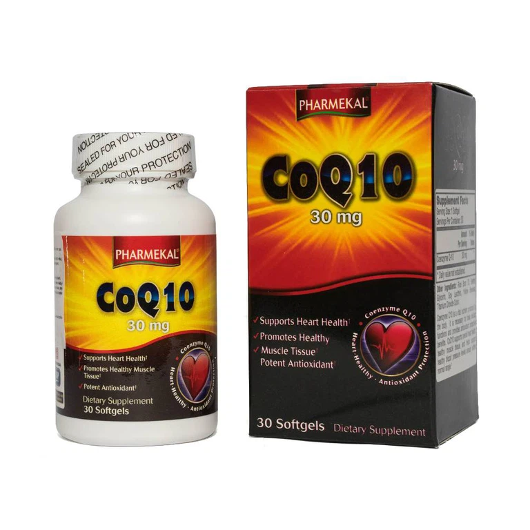 Viên uống CoQ10 30mg Pharmekal giảm quá trình oxy hóa, hỗ trợ sức khỏe cho tim (30 viên)