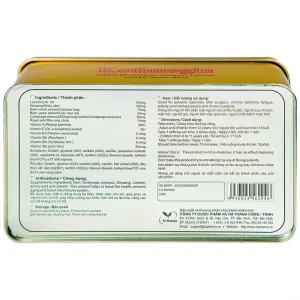 Viên uống Sâm - Đông Trùng Hạ Thảo Kotimogin tăng cường sức khỏe (20 vỉ x 3 viên)