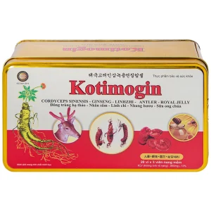 Viên uống Sâm - Đông Trùng Hạ Thảo Kotimogin tăng cường sức khỏe (20 vỉ x 3 viên)