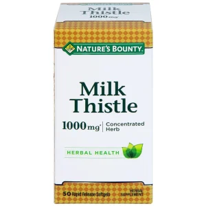 Viên uống Milk Thistle Nature's Bounty hỗ trợ tăng cường chức năng gan, bảo vệ gan (50 viên)