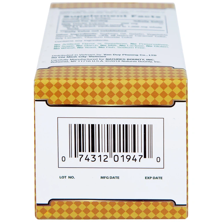 Viên uống Milk Thistle Nature's Bounty hỗ trợ tăng cường chức năng gan, bảo vệ gan (50 viên)