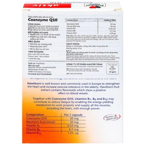 Viên uống Coenzym Q10 Doppelherz Aktiv hỗ trợ sức khỏe tim mạch (30 viên)