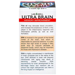 Viên uống Ultra Brain Lab Well hỗ trợ bổ sung DHA, EPA cho cơ thể (60 viên)