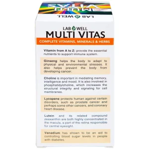 Viên nén Multi Vitas Lab Well bổ sung vitamin và khoáng chất cho cơ thể (60 viên)