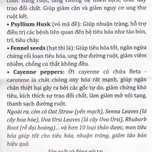 Viên uống Colon Care Vitamins For Life giúp nhuận tràng, giảm táo bón (60 viên)