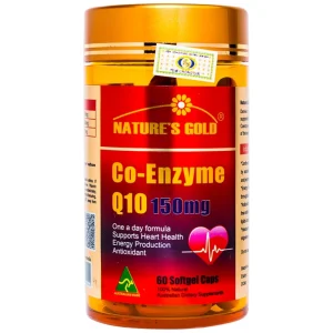 Viên uống Co-Enzyme Q10 150mg Nature's Gold tăng cường năng lượng cho tim (60 viên)