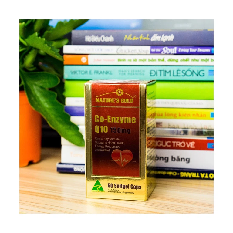 Viên uống Co-Enzyme Q10 150mg Nature's Gold tăng cường năng lượng cho tim (60 viên)