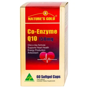 Viên uống Co-Enzyme Q10 150mg Nature's Gold tăng cường năng lượng cho tim (60 viên)