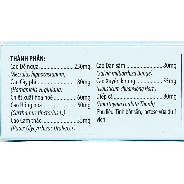 Viên uống Tĩnh Mạch Kingphar hỗ trợ giảm nguy cơ chứng giãn, viêm tắc tĩnh mạch (3 vỉ x 10 viên)