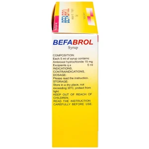 Siro Befabrol 15mg Bepharco tiêu chất nhầy đường hô hấp (20 gói x 5ml)