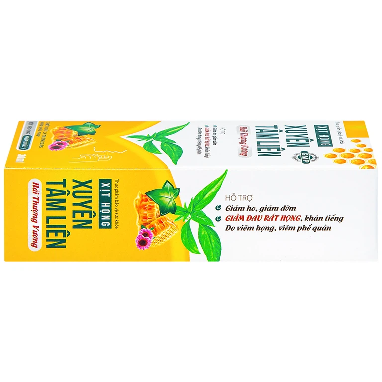 Xịt họng Xuyên Tâm Liên Hải Thượng Vương hỗ trợ giảm ho, giảm đờm, giảm đau rát họng, khàn tiếng (30ml)