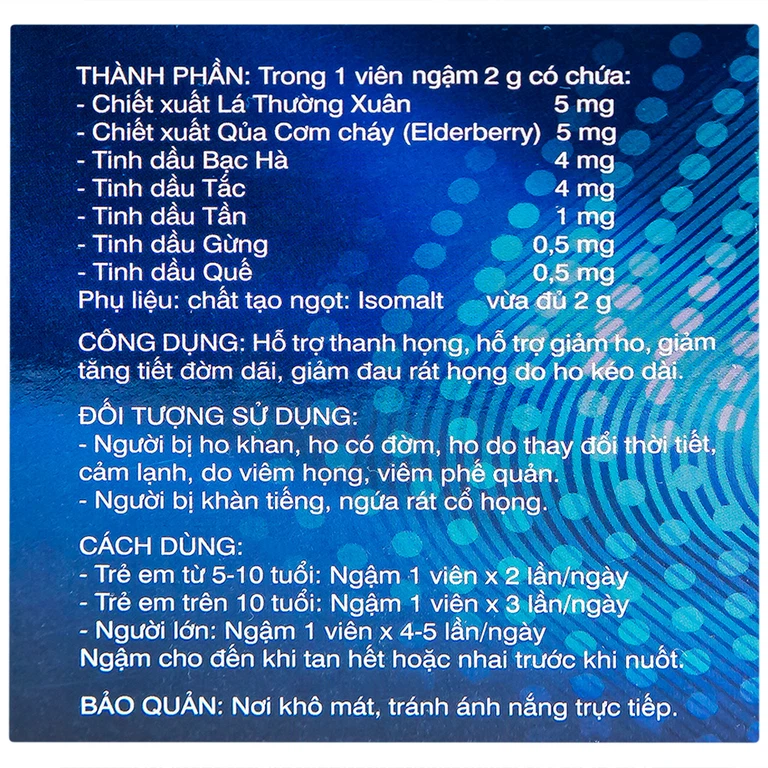 Viên ngậm Hotexcol Dân Khang hỗ trợ thanh họng, giảm ho (10 vỉ x 4 viên)