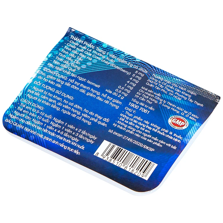 Viên ngậm Hotexcol Dân Khang hỗ trợ thanh họng, giảm ho (10 vỉ x 4 viên)