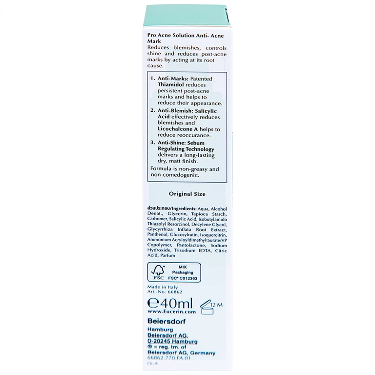 Tinh chất Eucerin Acne-Oil Control Pro Acne Solution Anti-Acne Mark giảm thâm mụn, dưỡng sáng da (40ml)