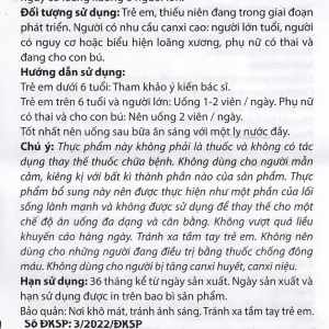 Viên uống Dr. Caci Ocavill giúp xương và răng chắc khỏe (60 viên)