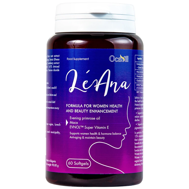 Viên uống LéAna Ocavill hỗ trợ cân bằng nội tiết tố (60 viên)
