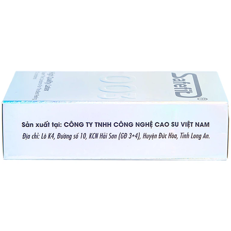 Bao cao su Safefit 003 S52 siêu mỏng, không gây kích ứng, có chất bôi trơn (12 cái)