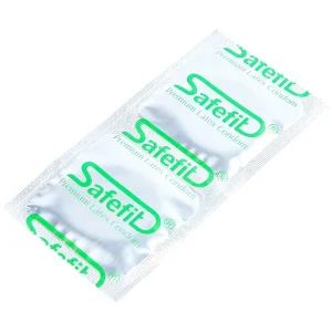 Bao cao su Safefit 003 S52 siêu mỏng, không gây kích ứng, có chất bôi trơn (12 cái)