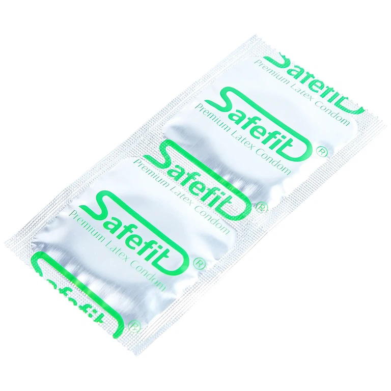 Bao cao su Safefit 003 S52 siêu mỏng, không gây kích ứng, có chất bôi trơn (12 cái)