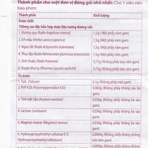 Thuốc Hoạt Huyết Trường Phúc giúp hoạt huyết, trị thiếu năng tuần hoàn (3 vỉ x 10 viên)