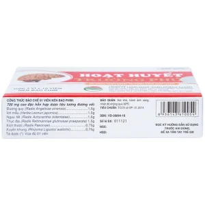 Thuốc Hoạt Huyết Trường Phúc giúp hoạt huyết, trị thiếu năng tuần hoàn (3 vỉ x 10 viên)
