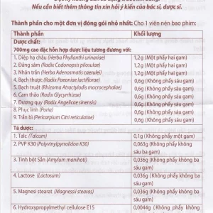 Thuốc Bổ Gan Trường Phúc giải độc gan, chống dị ứng, mày đay, lở ngứa (3 vỉ x 10 viên)