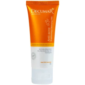 Sữa rửa mặt Anti-Acne Brightening Cleansing Milk Decumar Advanced dành cho da mụn, sạch sâu, kháng khuẩn (50g)
