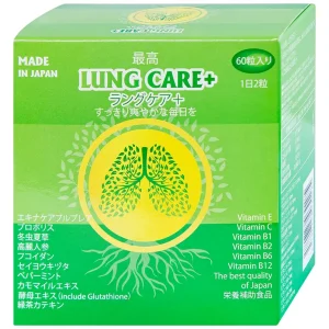 Viên uống Lung Care+ Jpanwell hỗ trợ hệ hô hấp, giúp phổi khỏe mạnh (60 viên)