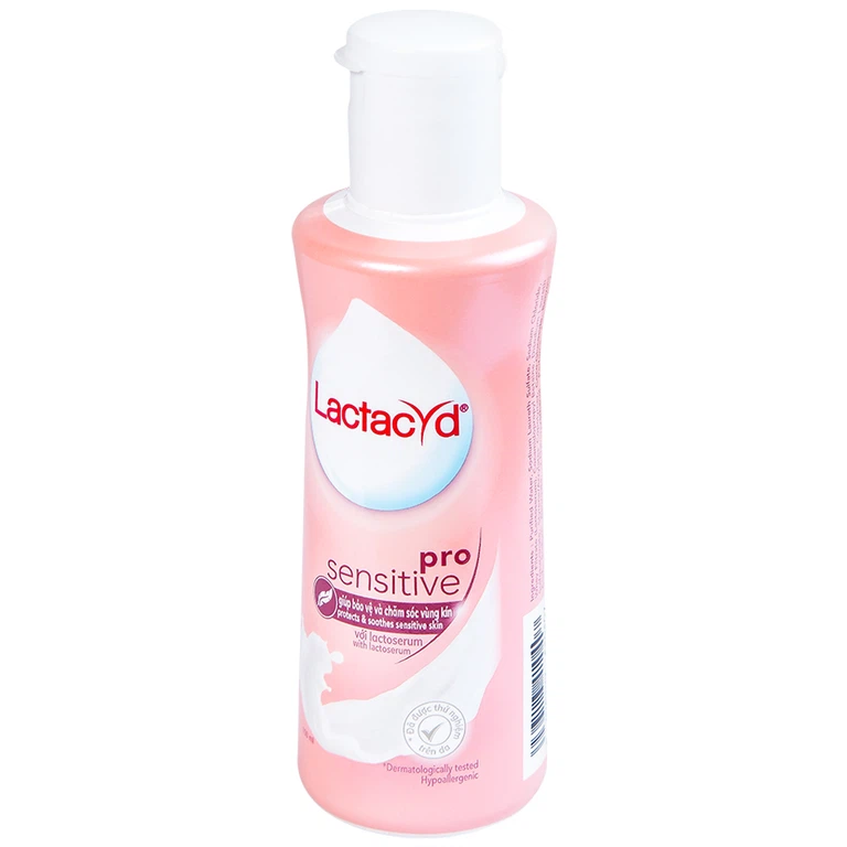 Dung dịch vệ sinh phụ nữ Lactacyd Pro Sensitive bảo vệ và chăm sóc vùng kín (150ml)