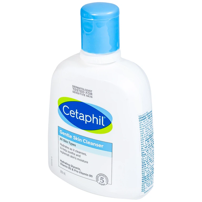 Sữa rửa mặt dịu nhẹ Cetaphil Gentle Skin Cleanser bổ sung độ ẩm dành cho mọi loại da (250ml)