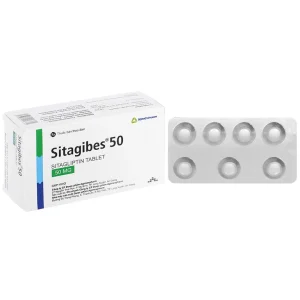 Thuốc Sitagibes 50 Agimexpharm điều trị đái tháo đường típ 2 (4 vỉ x 7 viên)