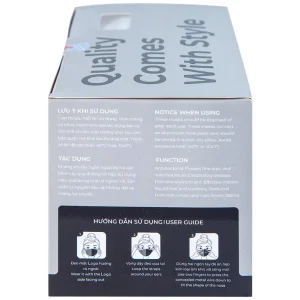 Khẩu trang y tế KJ Mask màu trắng 4 lớp hỗ trợ ngăn khói, bụi, kháng khuẩn (50 cái)